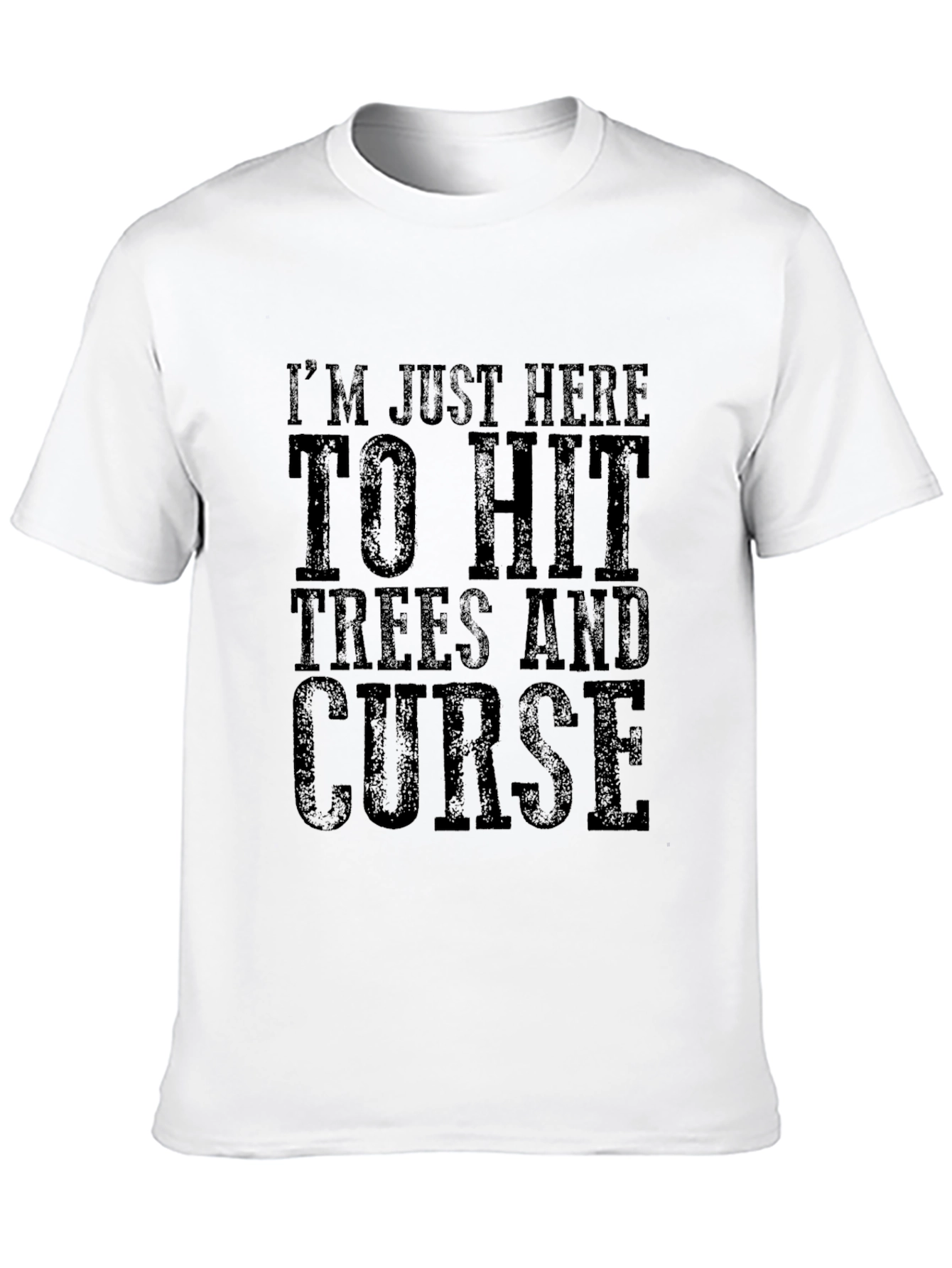 Funny Lumberjack Graphic Tee - Hit Trees & Curse