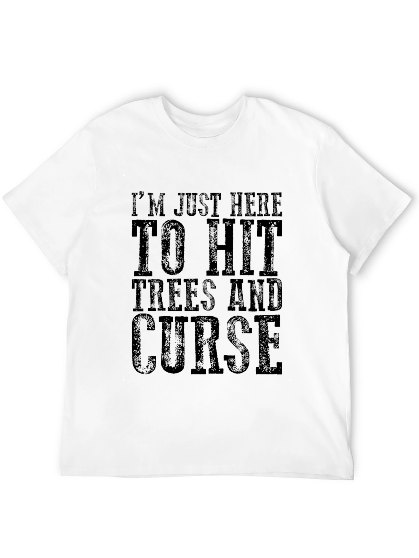 Funny Lumberjack Graphic Tee - Hit Trees & Curse