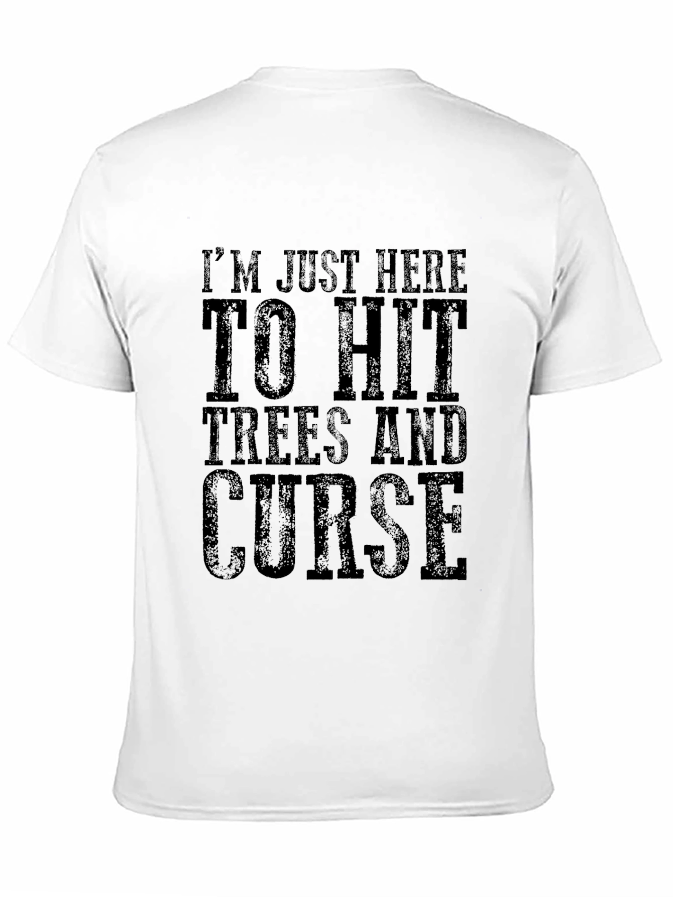 Funny Lumberjack Graphic Tee - Hit Trees & Curse