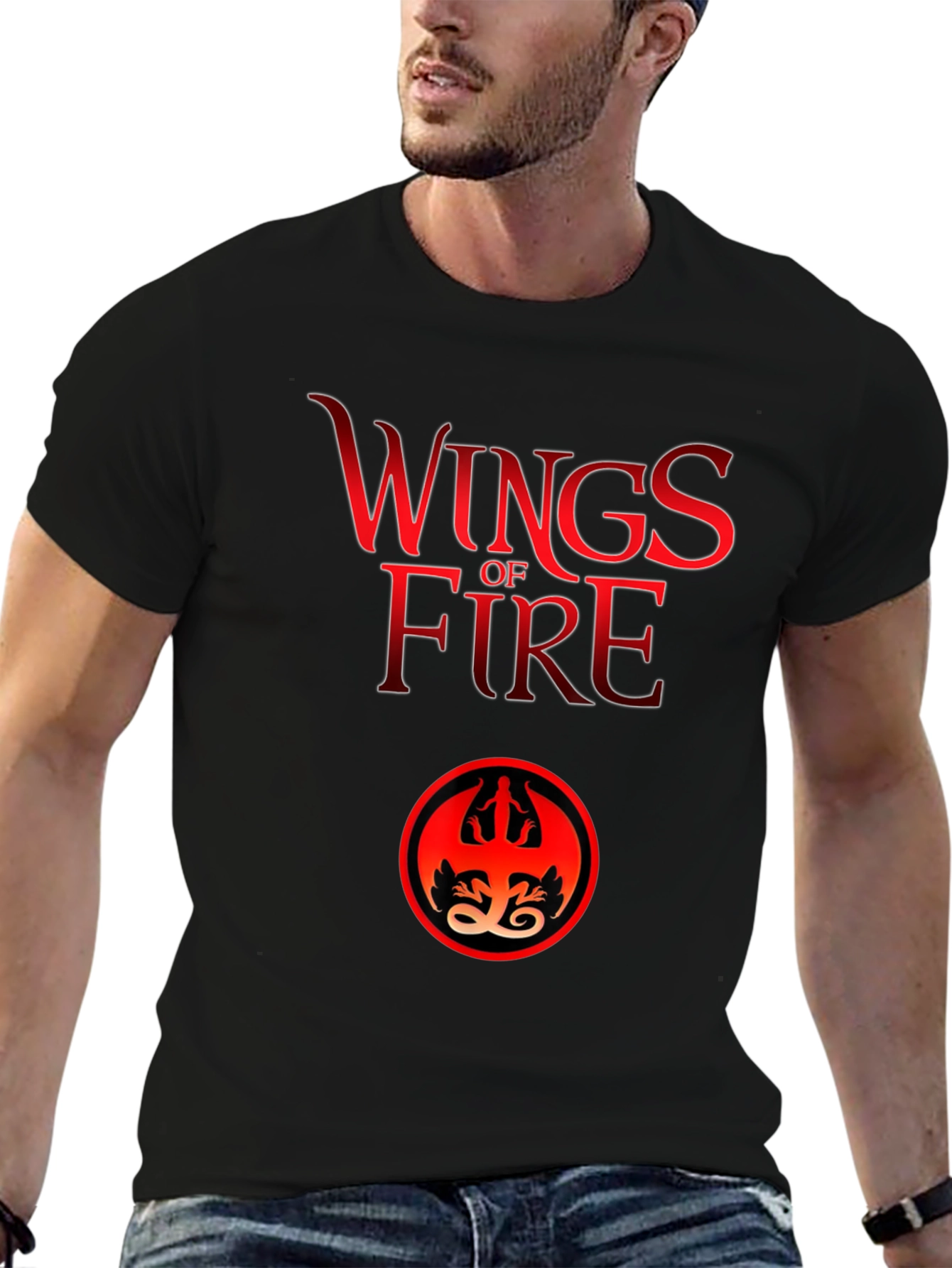 Wings of Fire Graphic T-Shirt - Black Cotton Tee
