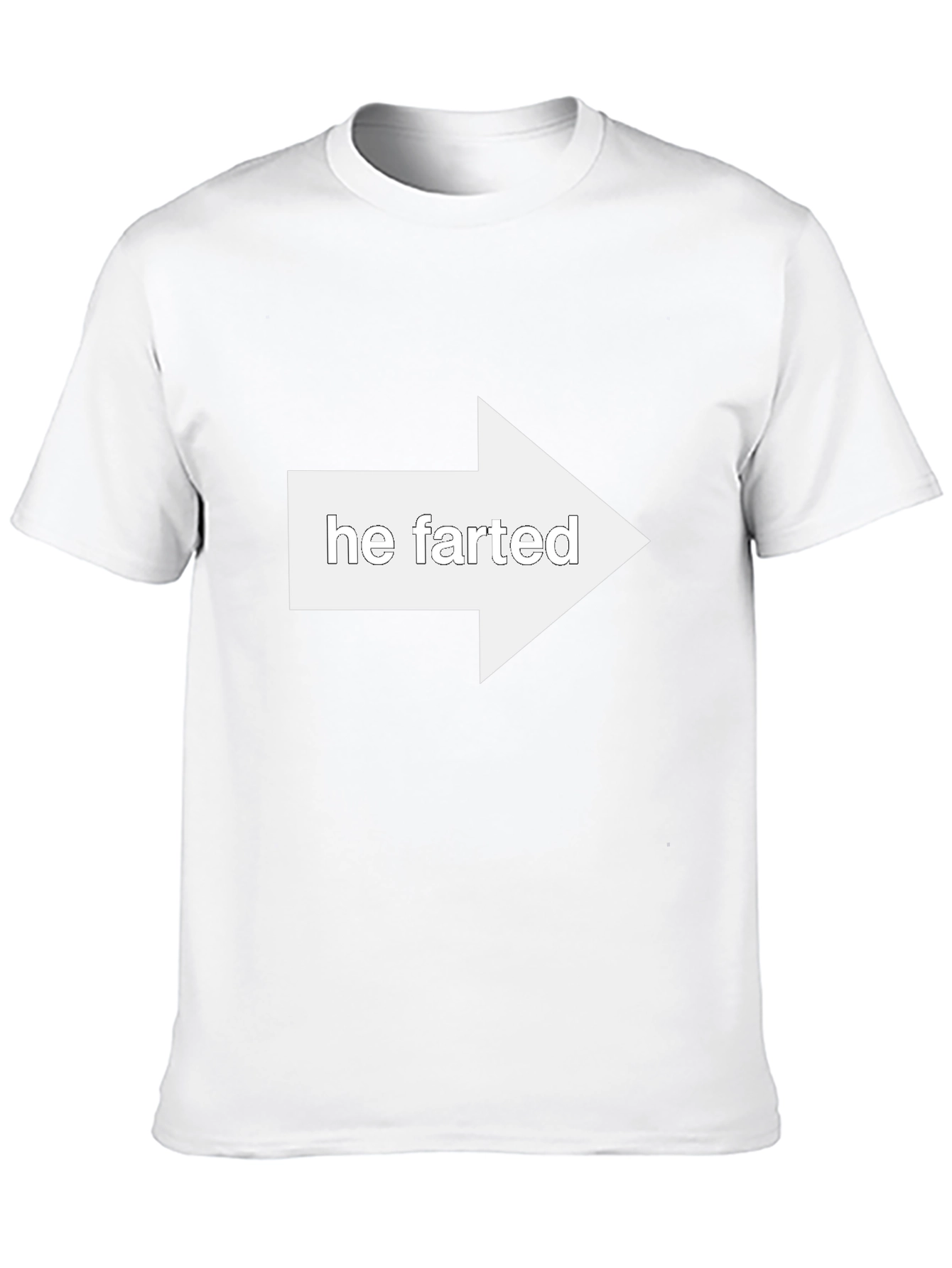 Funny He Farted Arrow Pointing T-Shirt