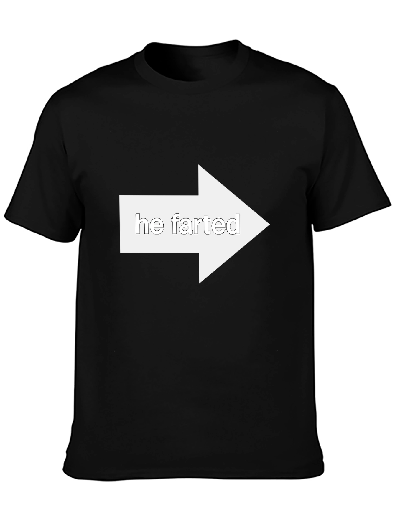Funny He Farted Arrow Pointing T-Shirt