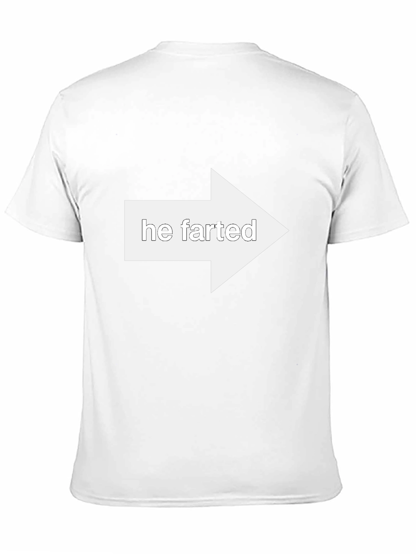 Funny He Farted Arrow Pointing T-Shirt