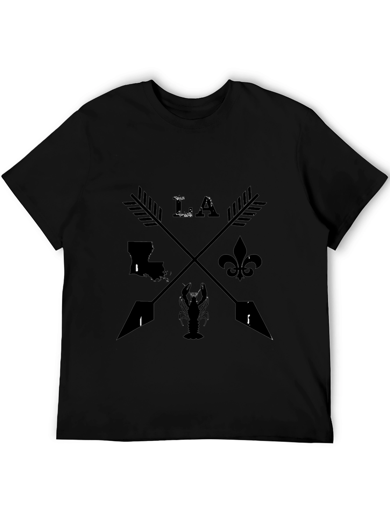 Louisiana Graphic T-Shirt Crawfish Arrow Design