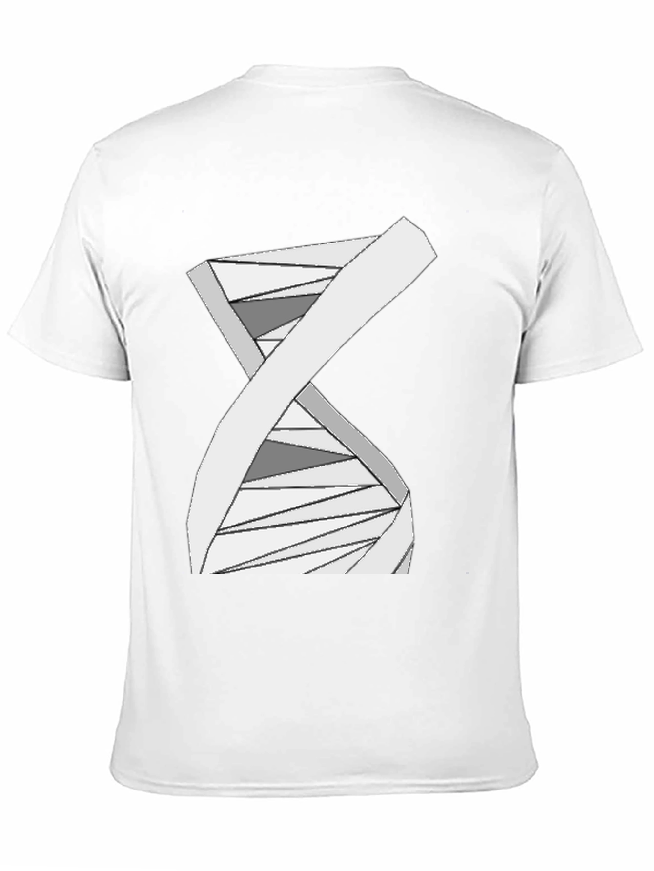 Geometric DNA Graphic Tee - Stylish Science Shirt