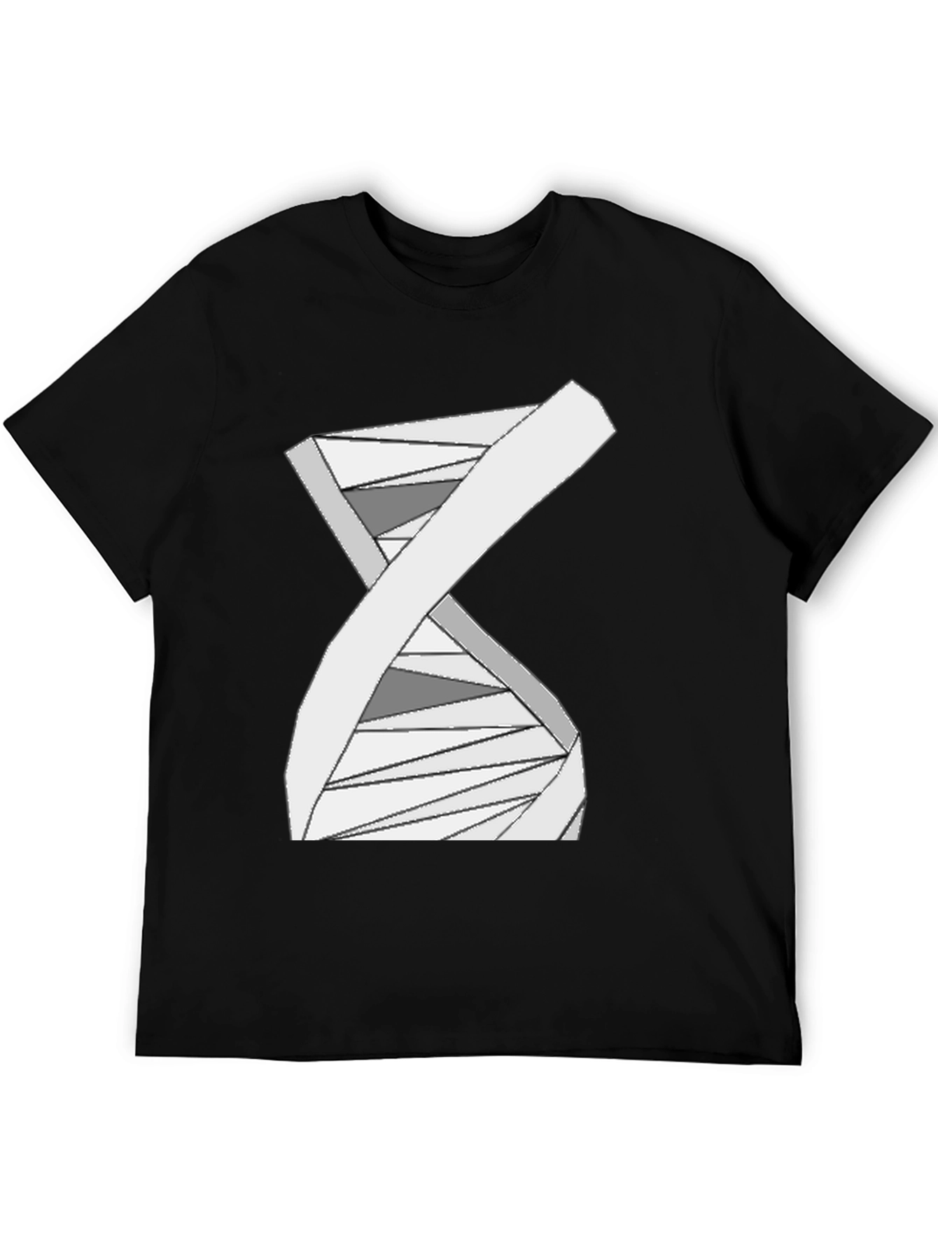 Geometric DNA Graphic Tee - Stylish Science Shirt