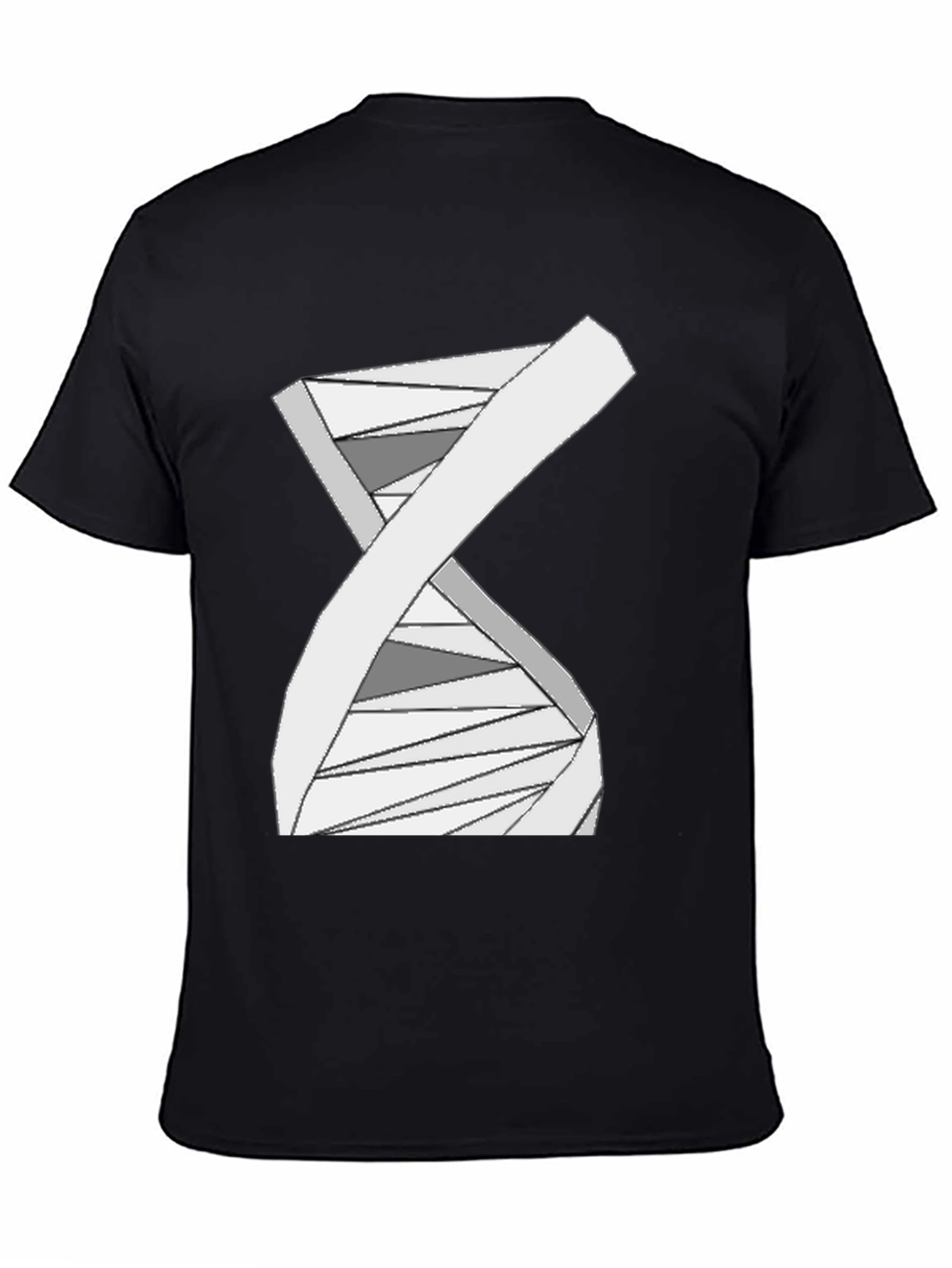 Geometric DNA Graphic Tee - Stylish Science Shirt