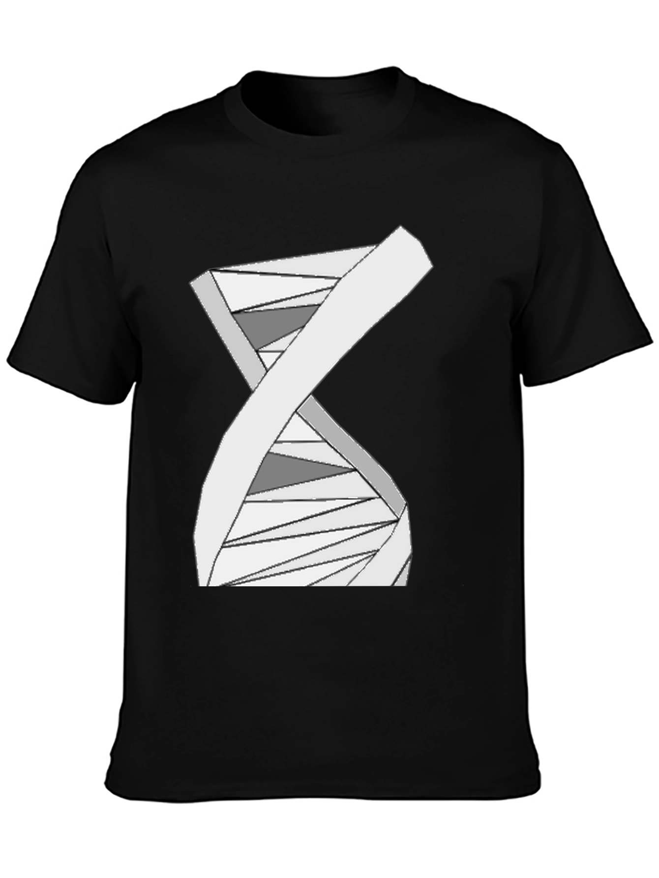 Geometric DNA Graphic Tee - Stylish Science Shirt