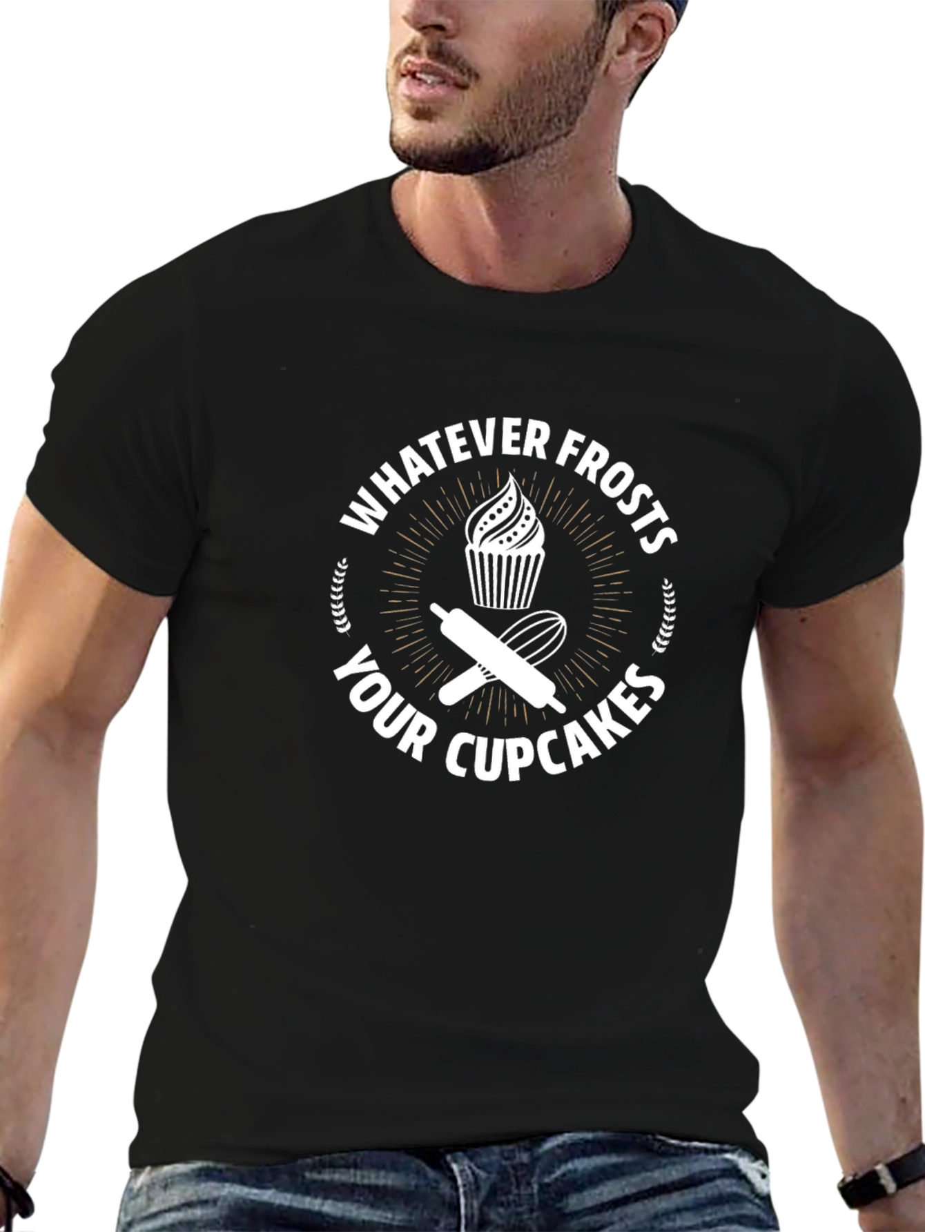 Whatever Frosts Your Cupcakes T-Shirt - Fun Baking Tee