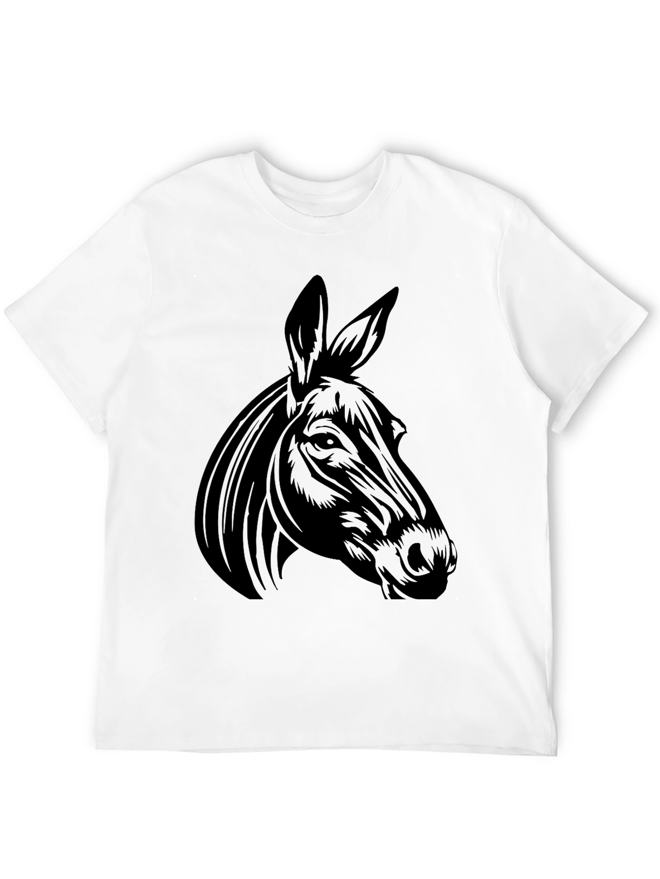 Donkey Graphic T-Shirt - Black Cotton Tee