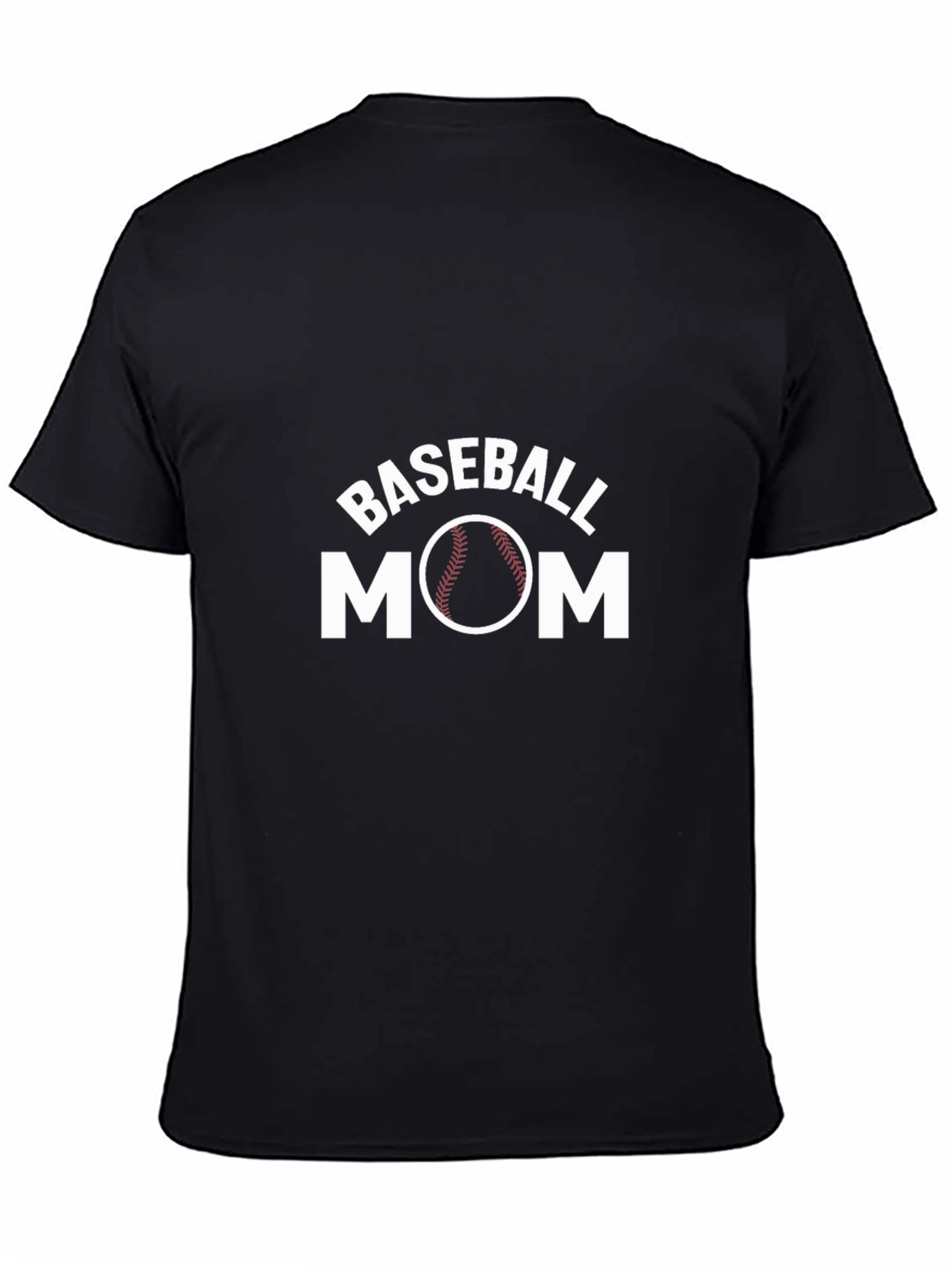 Baseball Mom Graphic T-Shirt - Unisex Black Tee