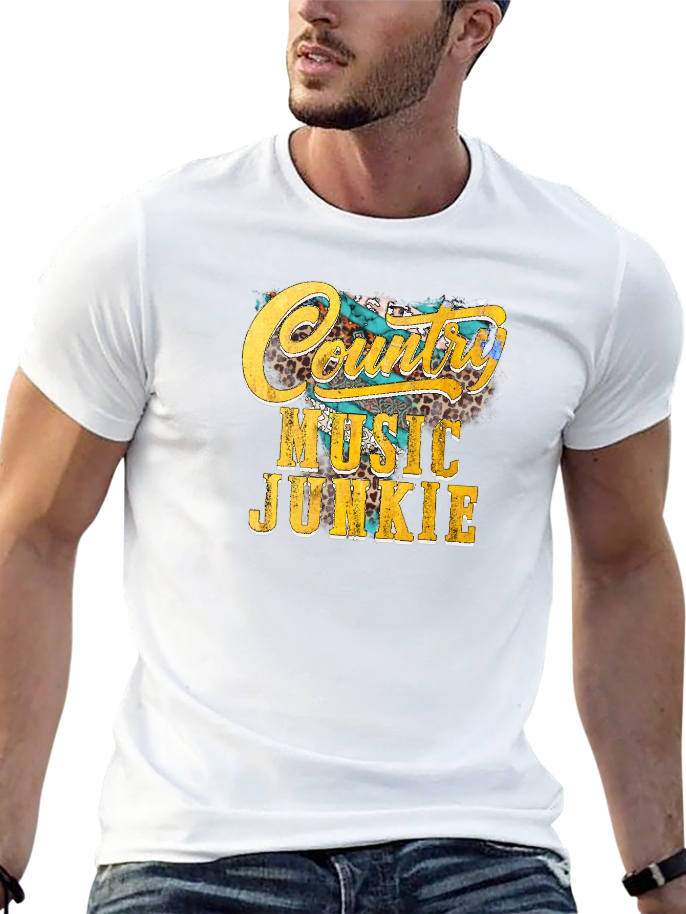 Country Music Junkie Black T-Shirt