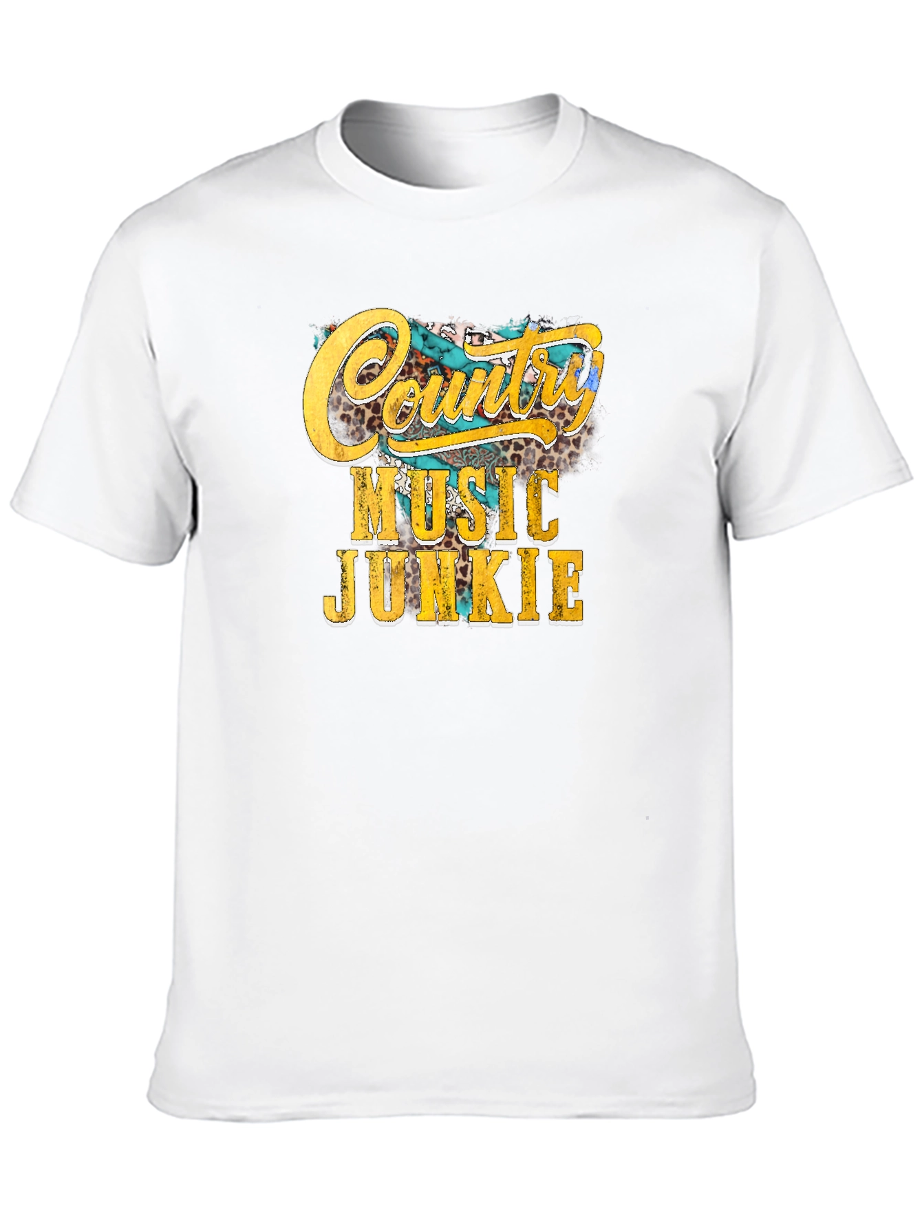 Country Music Junkie Black T-Shirt