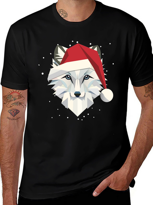 Festive Fox Graphic Tee - Holiday Apparel