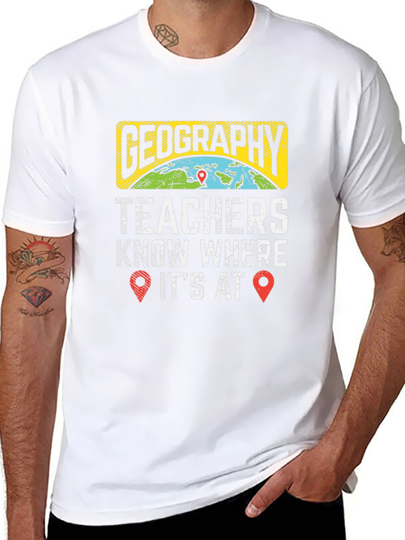 Geography Teacher Know Where Its At T-Shirt