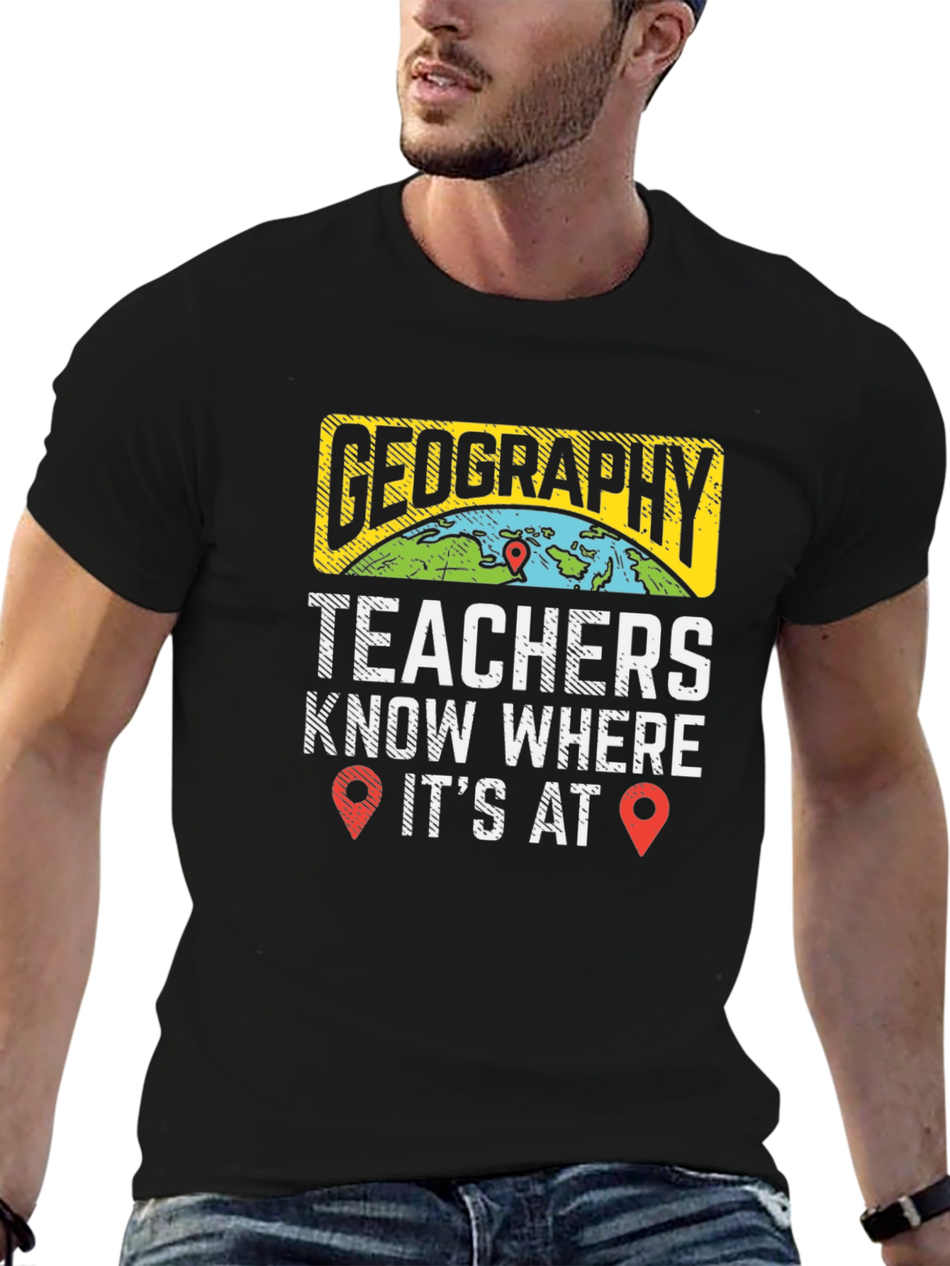 Geography Teacher Know Where Its At T-Shirt