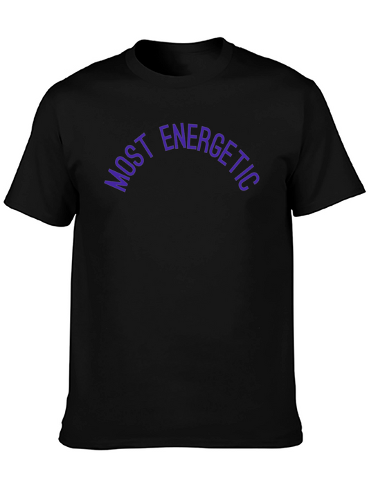Most Energetic Black Graphic Tee