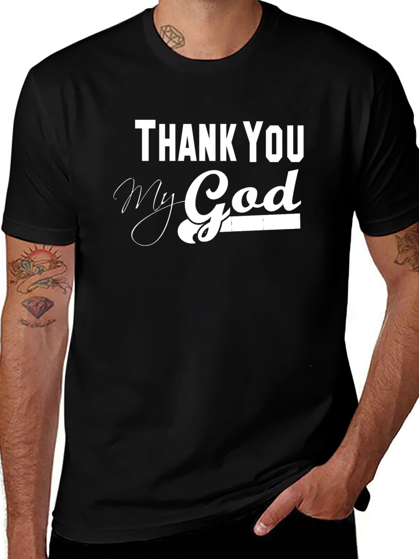 Thank You My God Black T-Shirt