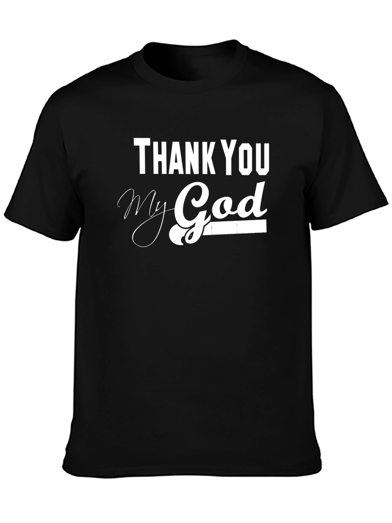 Thank You My God Black T-Shirt