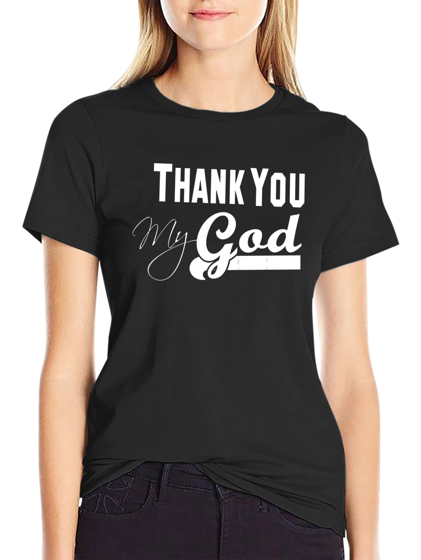 Thank You My God Black T-Shirt