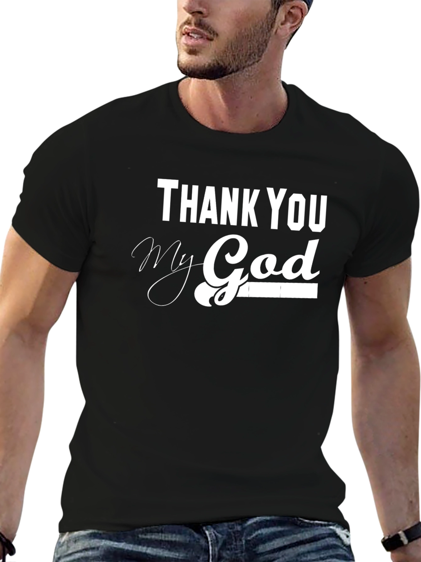 Thank You My God Black T-Shirt