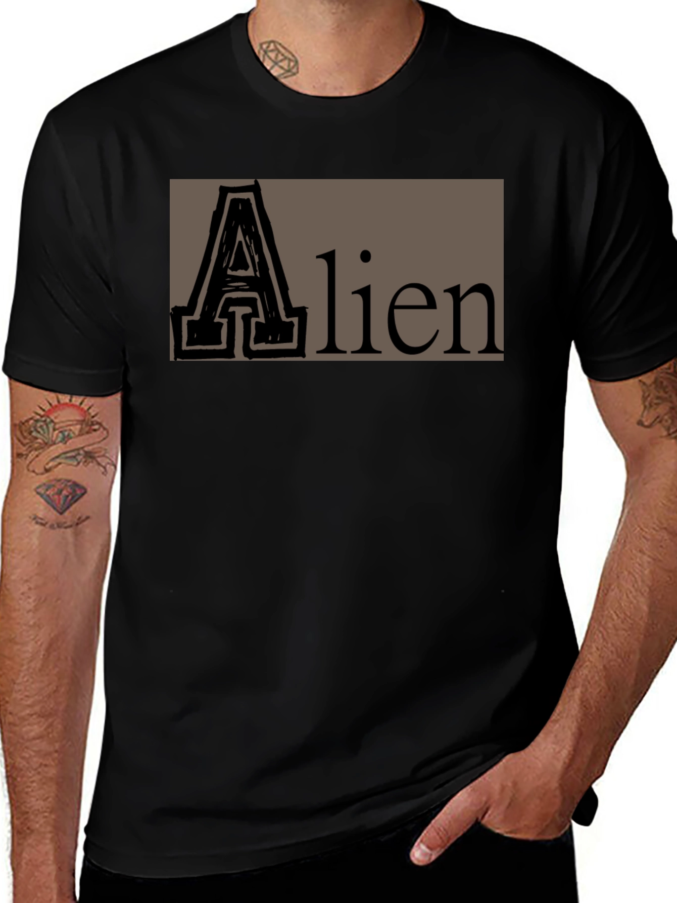 Alien Graphic Tee - Casual Comfort Unique Design