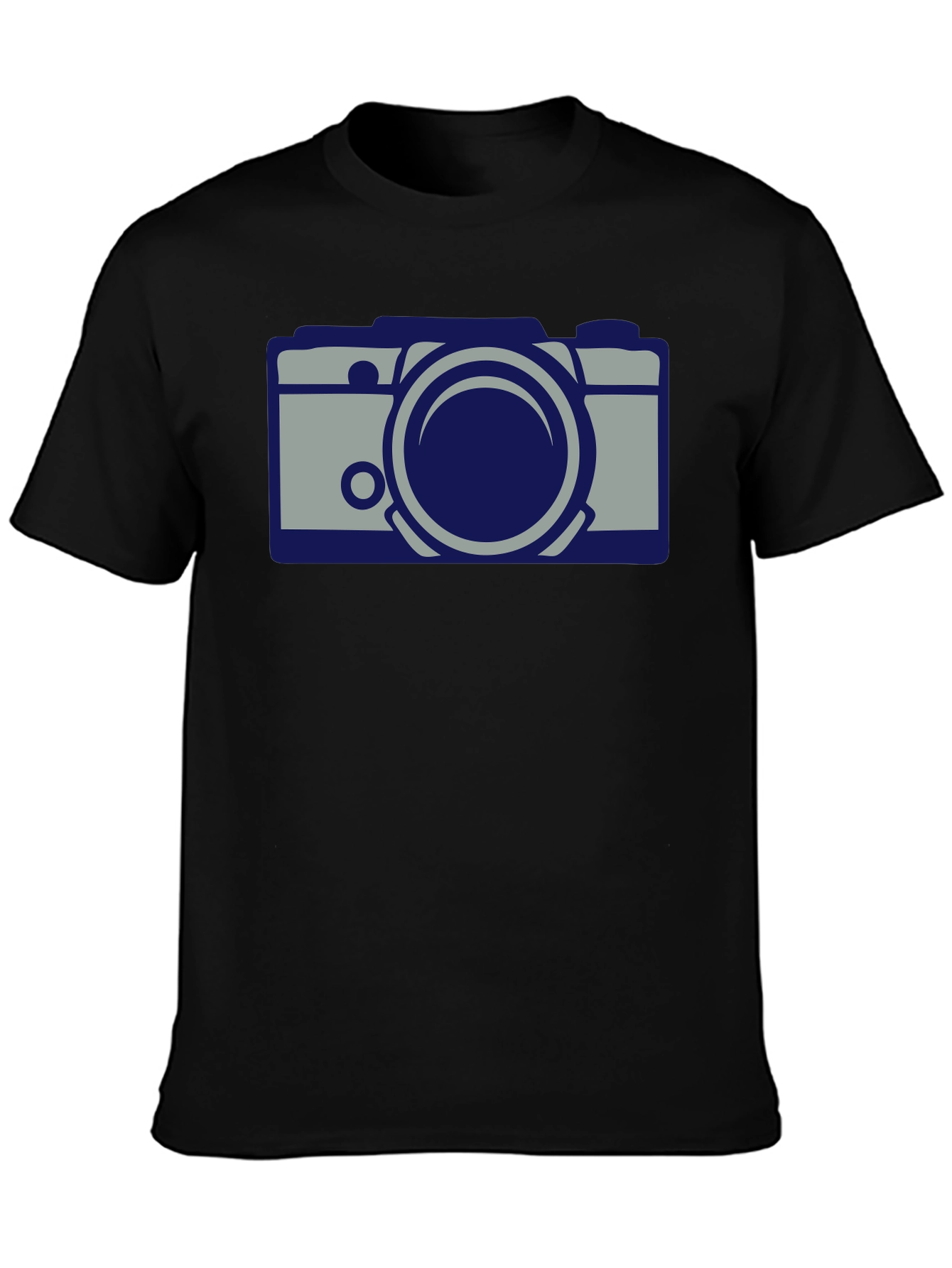 Cool Camera Graphic Black T-Shirt