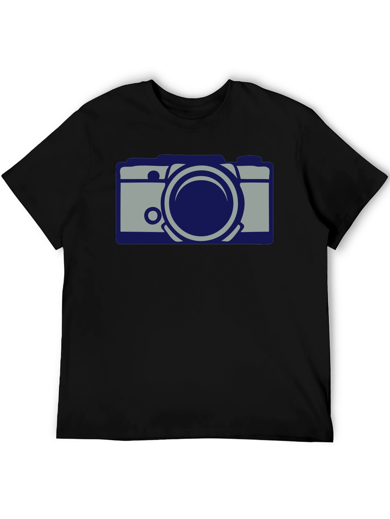 Cool Camera Graphic Black T-Shirt