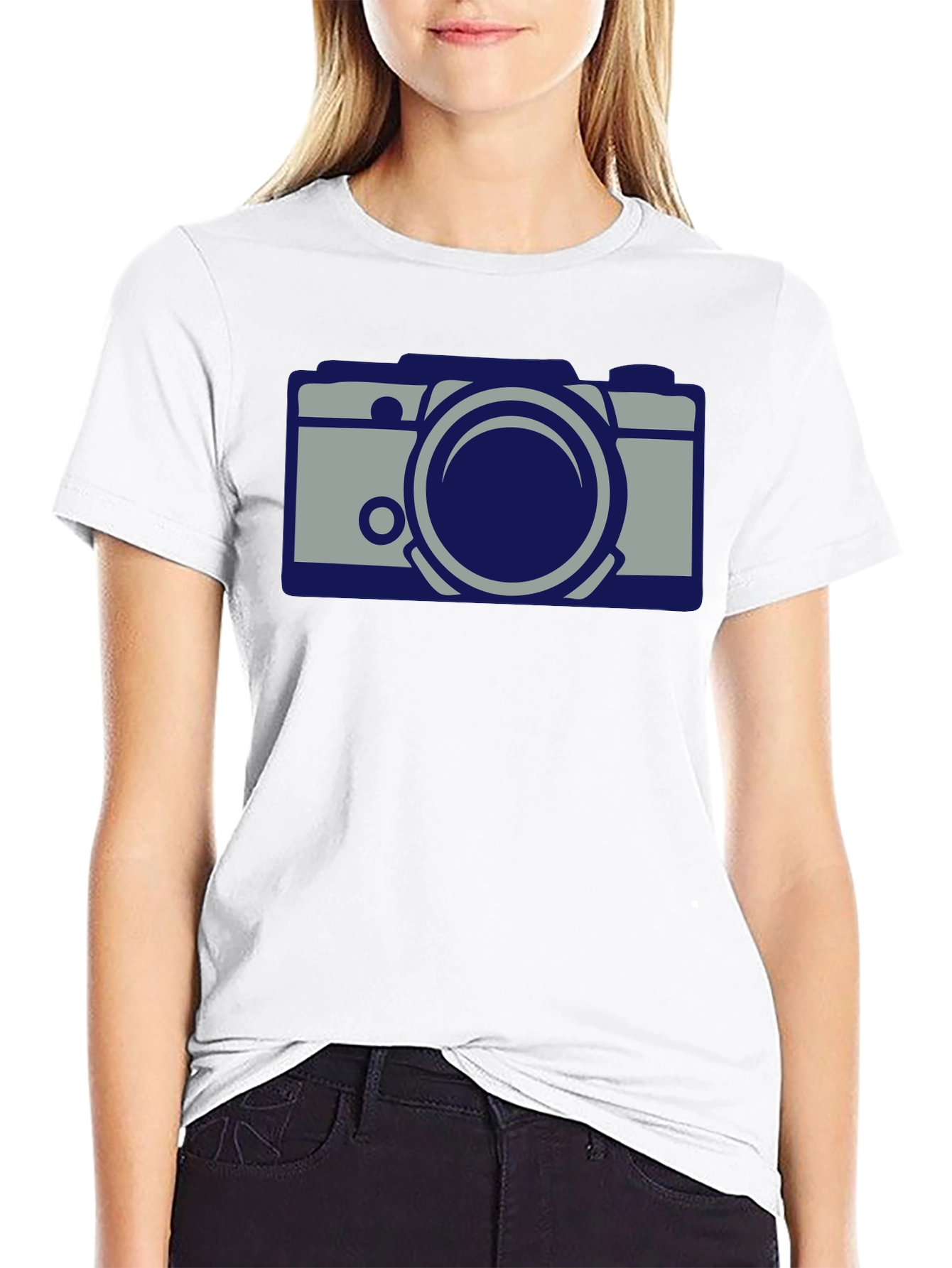 Cool Camera Graphic Black T-Shirt
