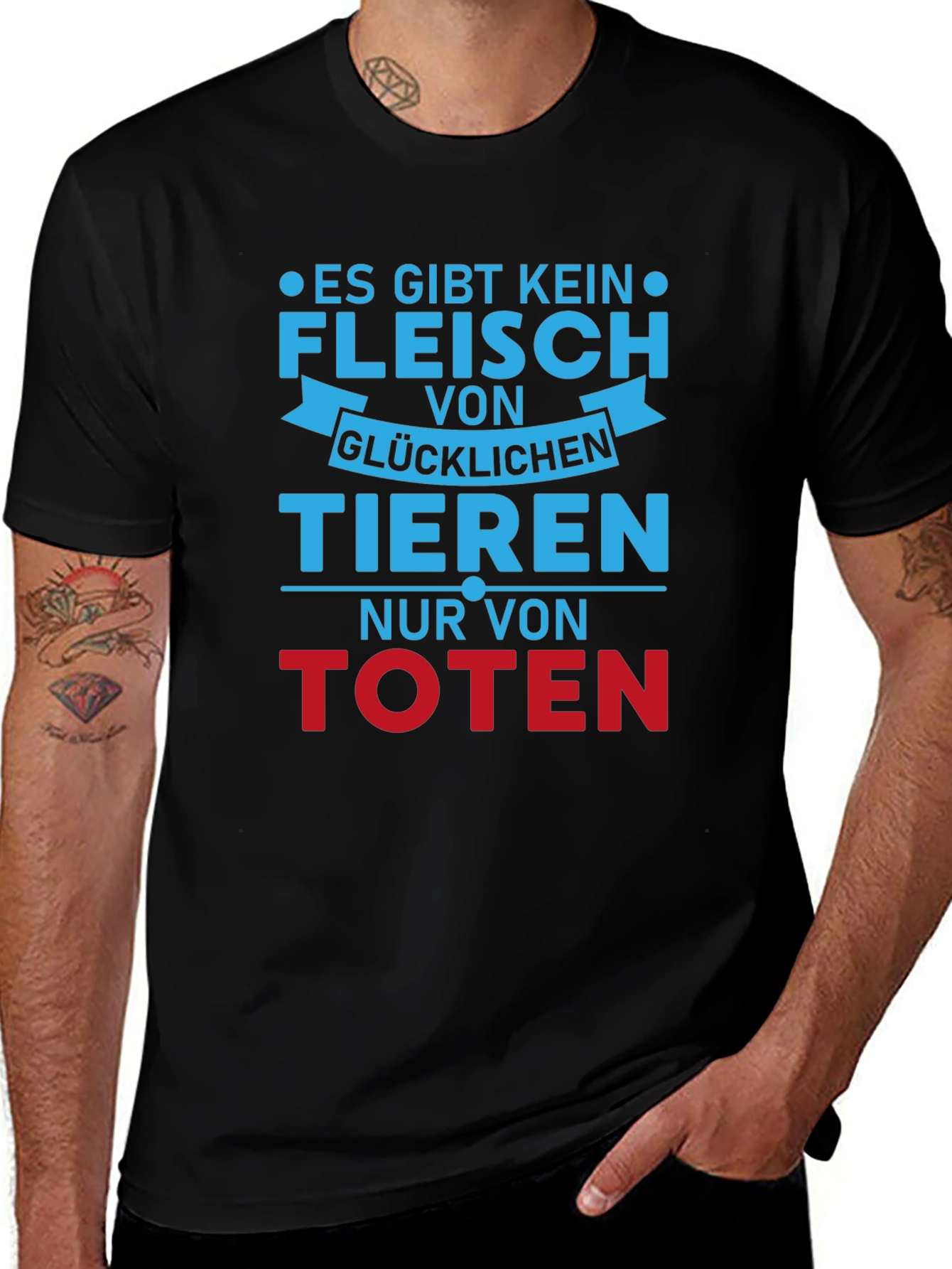 Vegan T-Shirt - No Meat From Happy Animals