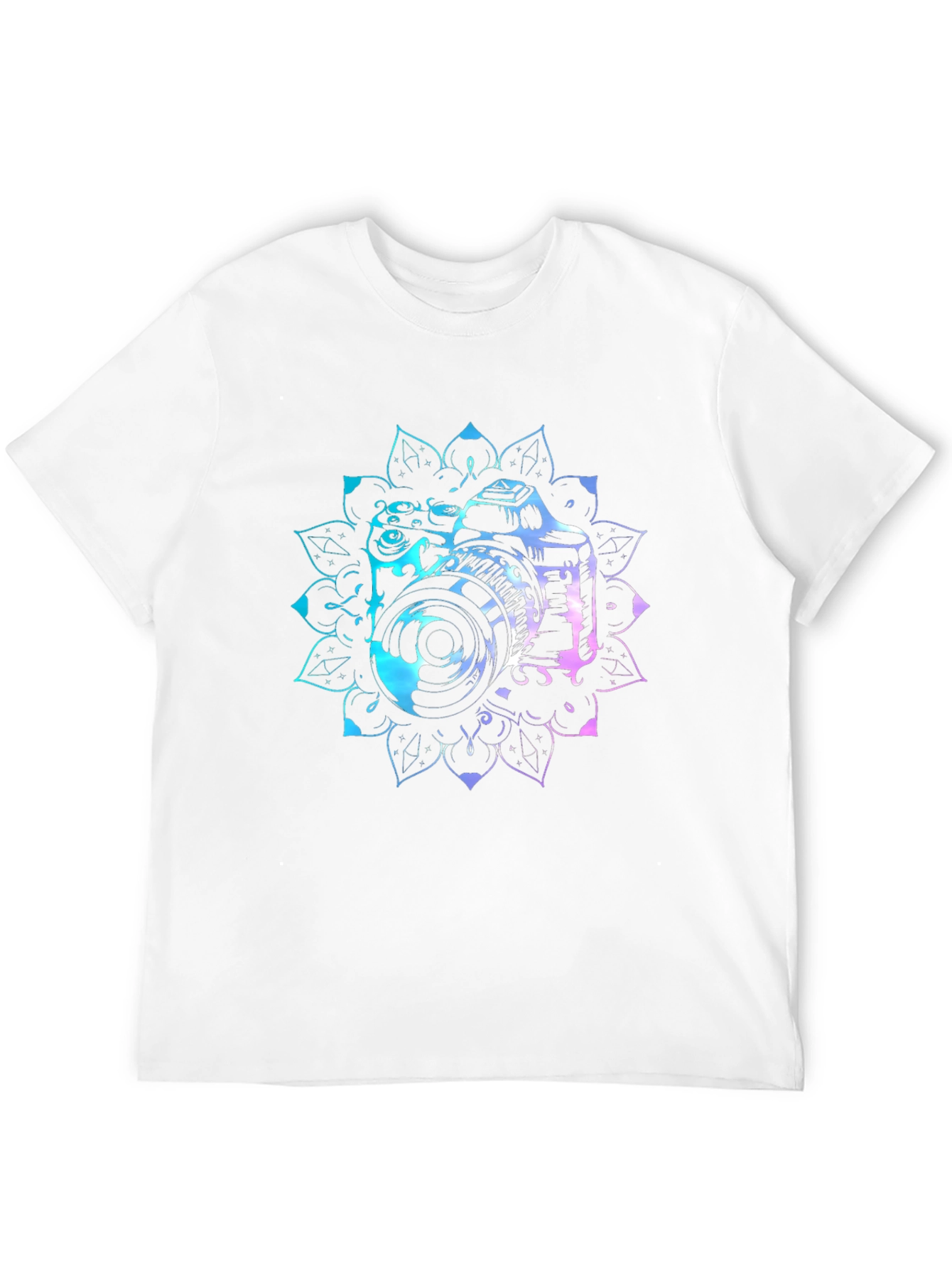 Camera Mandala Graphic Tee - Photographer Style