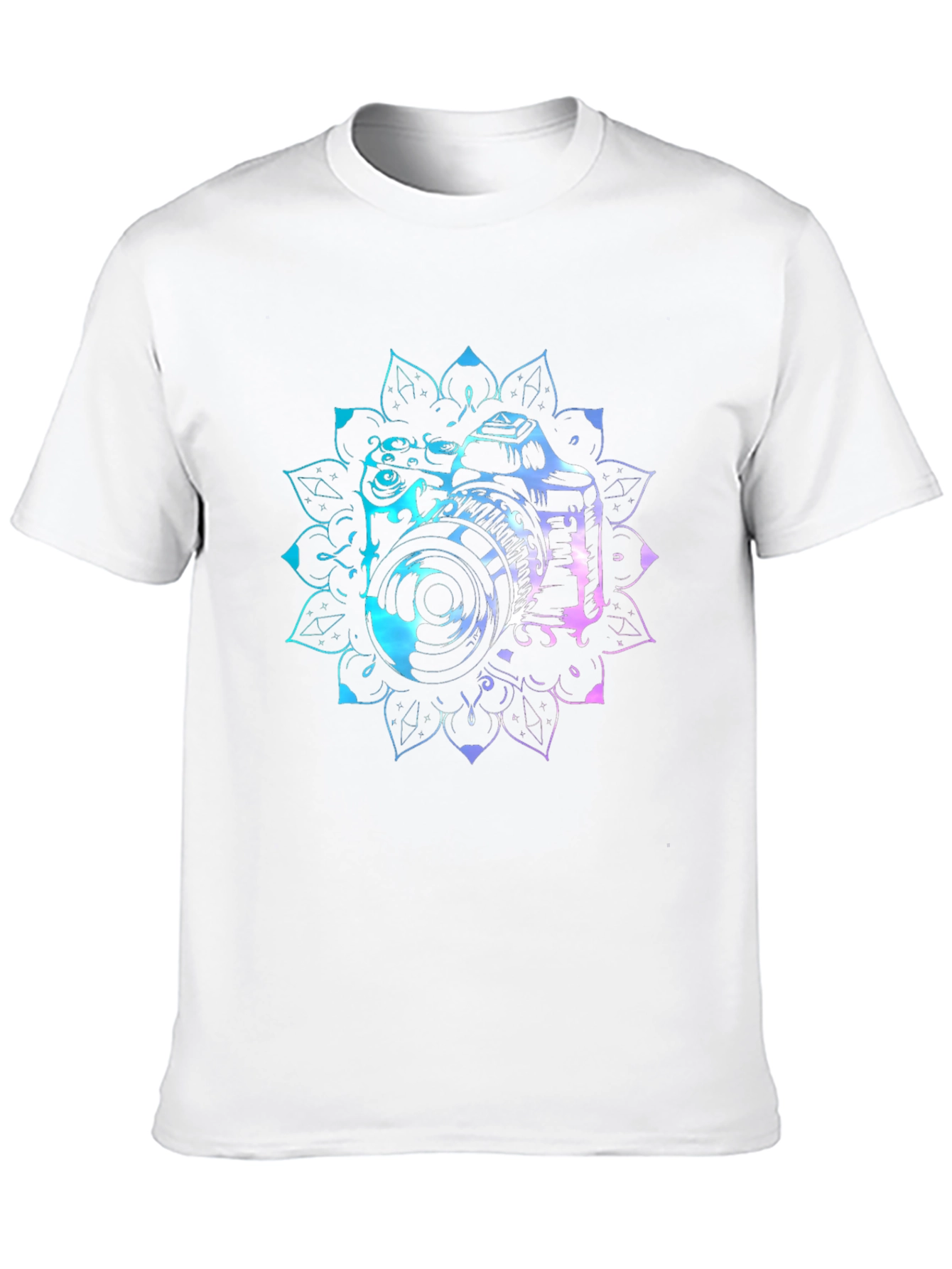 Camera Mandala Graphic Tee - Photographer Style