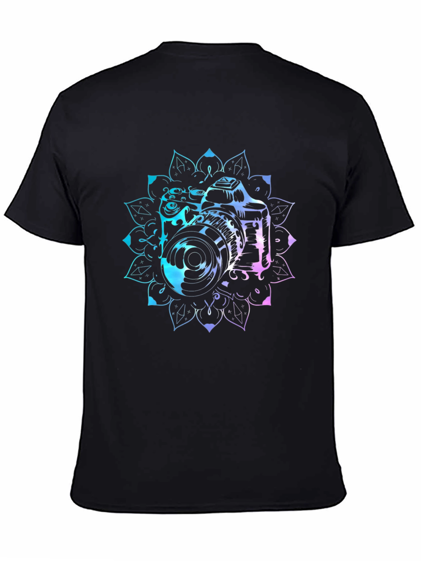 Camera Mandala Graphic Tee - Photographer Style
