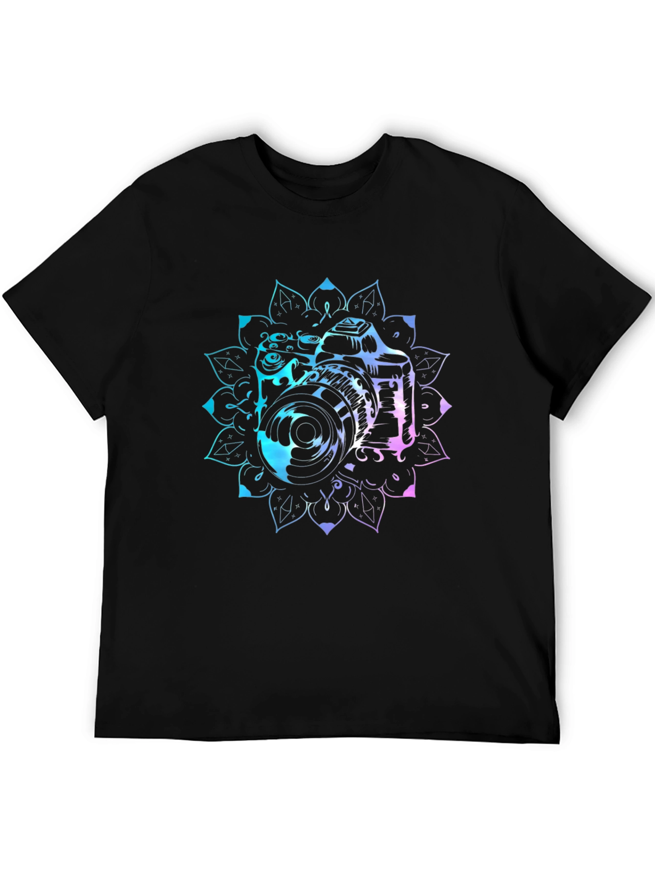 Camera Mandala Graphic Tee - Photographer Style