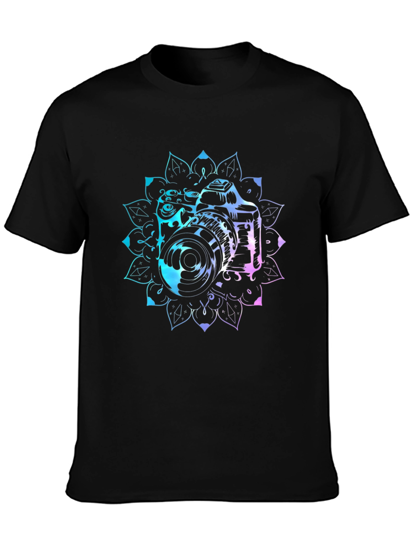 Camera Mandala Graphic Tee - Photographer Style