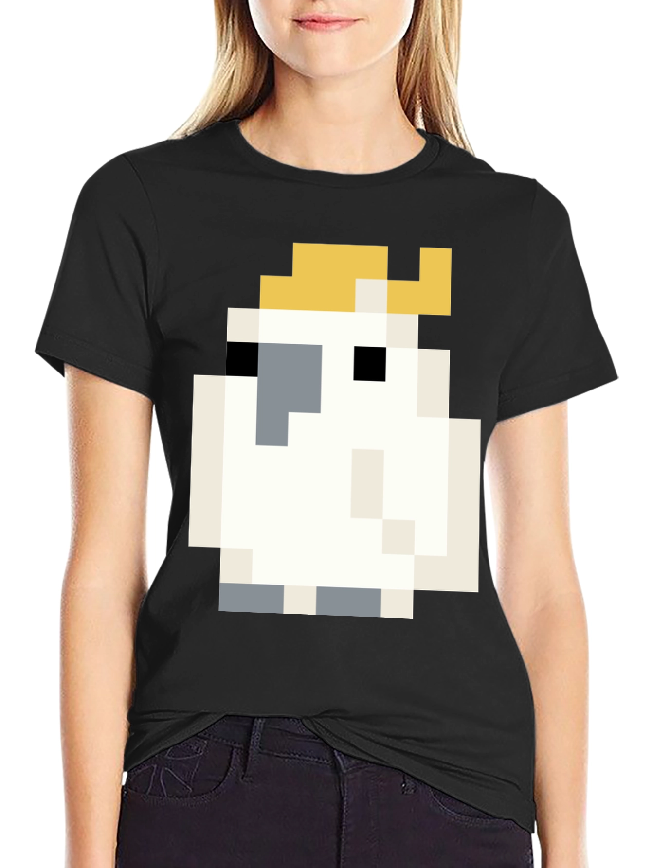 Pixelated Cute Chicken T-Shirt - Fun & Stylish