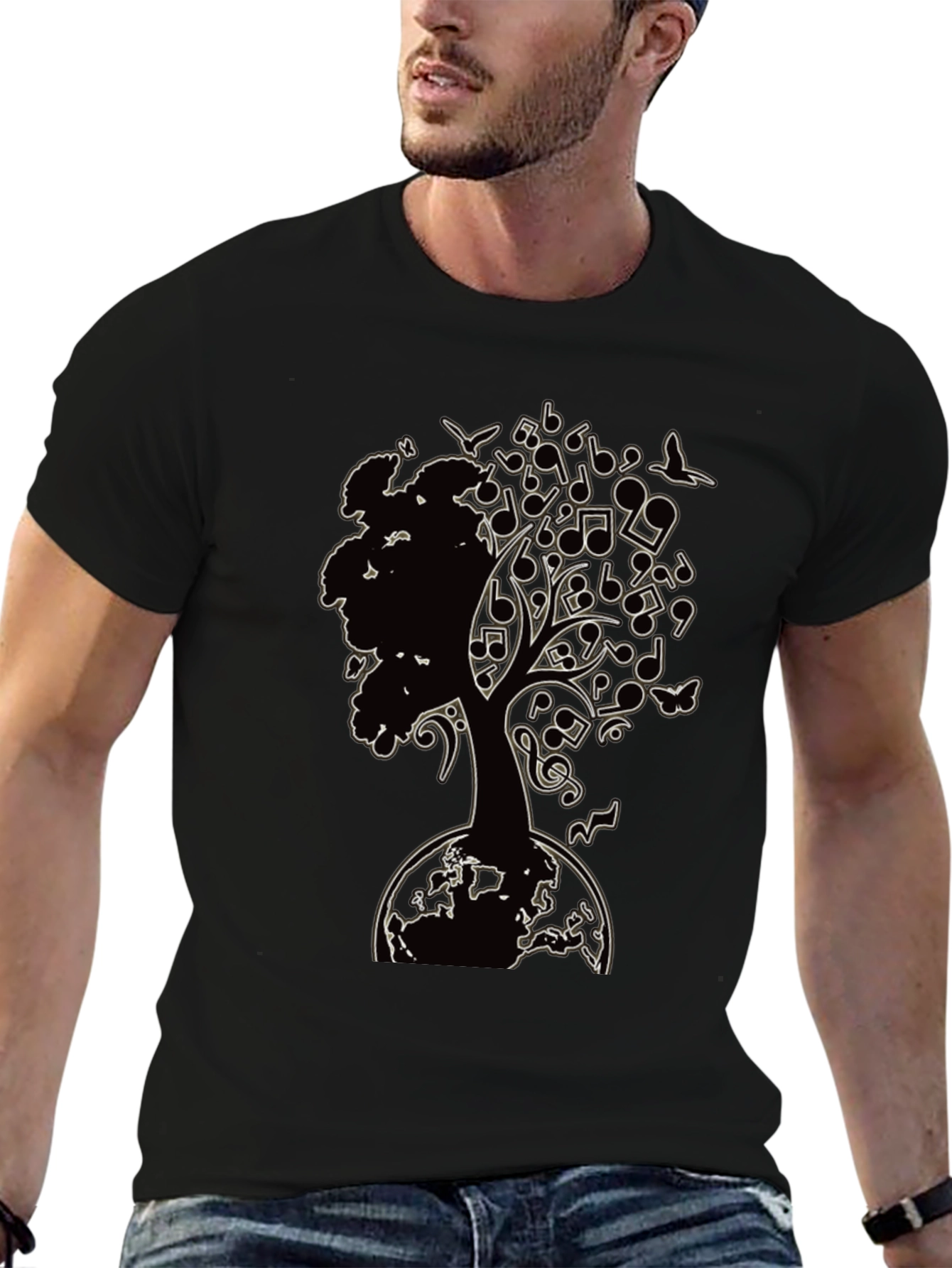 Music Tree Graphic T-Shirt - Earth Roots