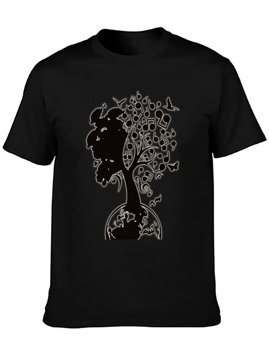 Music Tree Graphic T-Shirt - Earth Roots