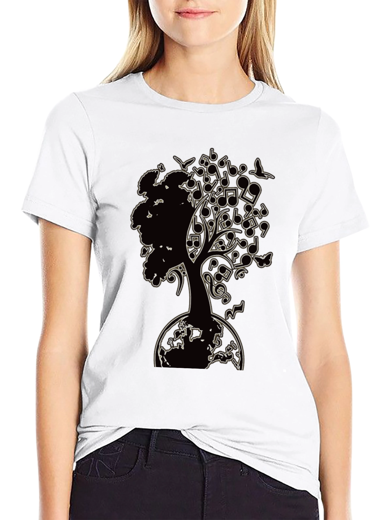 Music Tree Graphic T-Shirt - Earth Roots