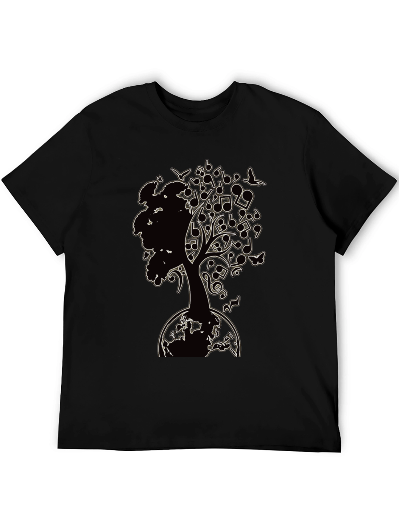 Music Tree Graphic T-Shirt - Earth Roots