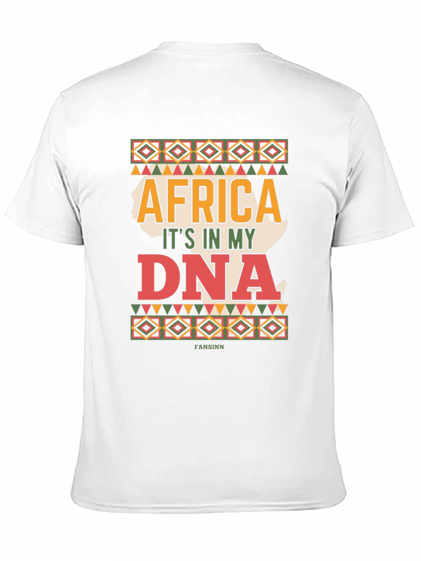 Africa DNA Mens Black T-Shirt