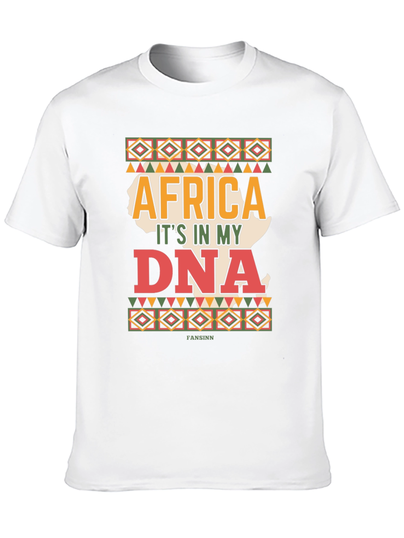 Africa DNA Mens Black T-Shirt