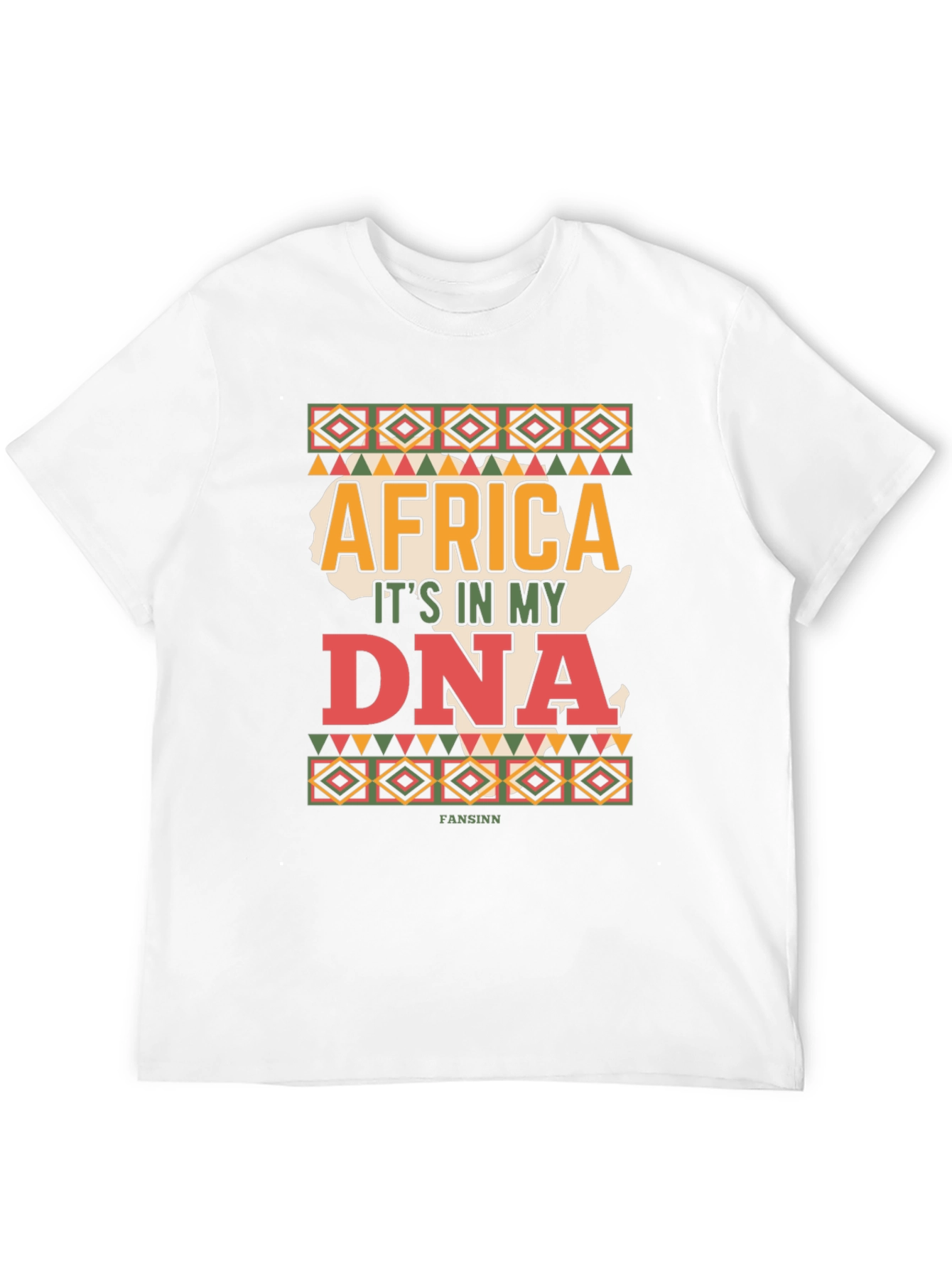 Africa DNA Mens Black T-Shirt