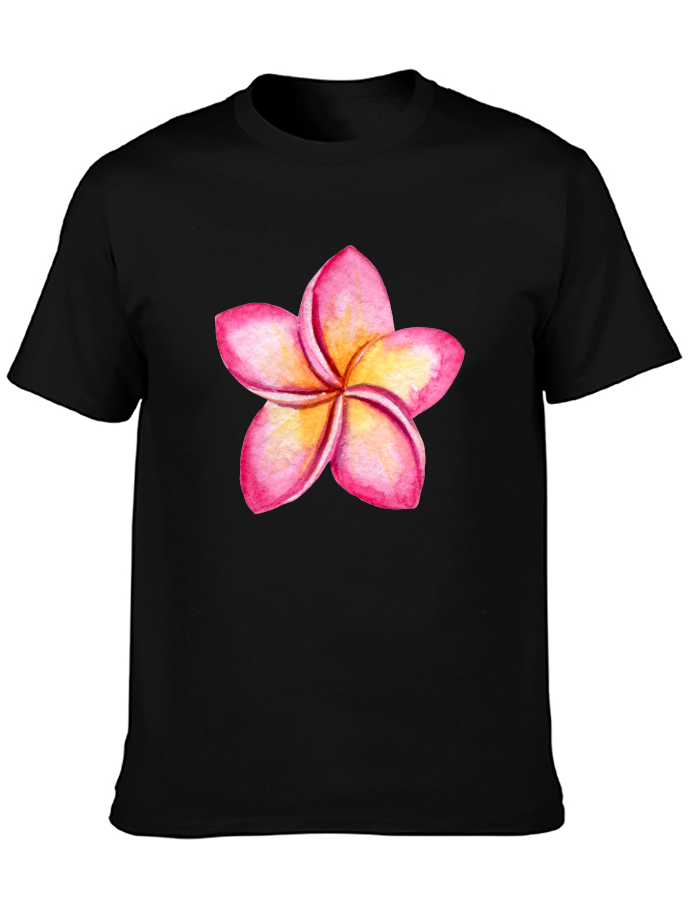 Tropical Plumeria Flower Graphic Tee