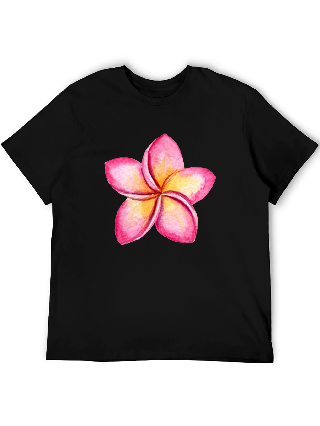 Tropical Plumeria Flower Graphic Tee