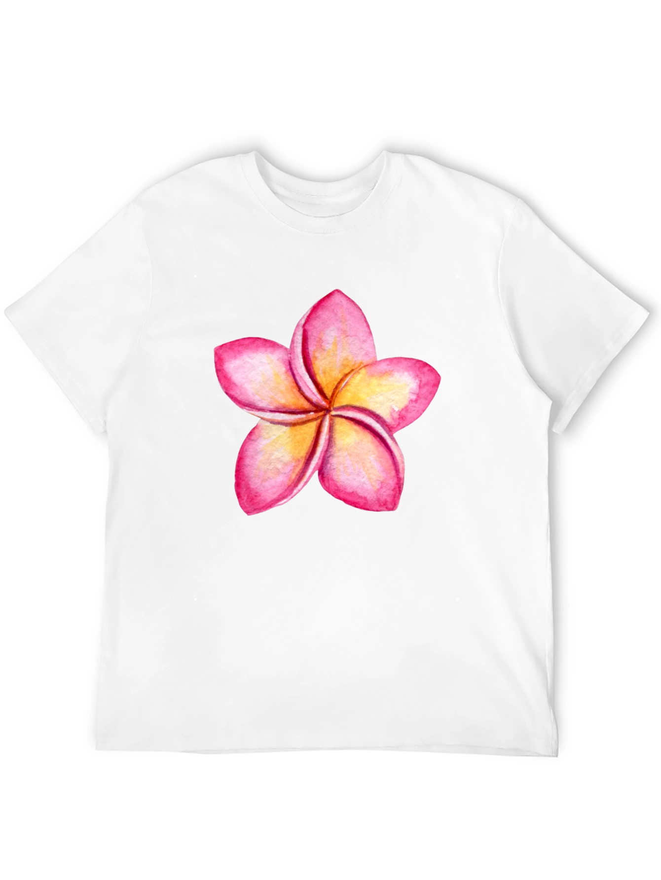 Tropical Plumeria Flower Graphic Tee