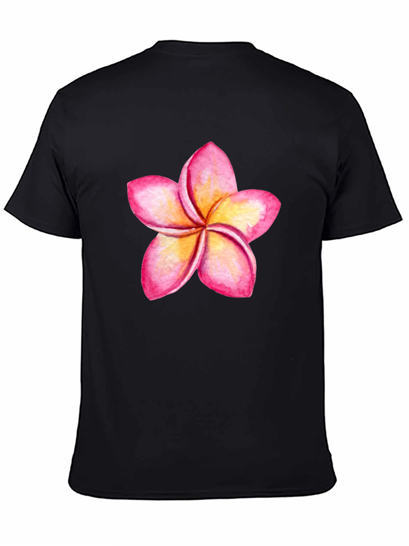Tropical Plumeria Flower Graphic Tee