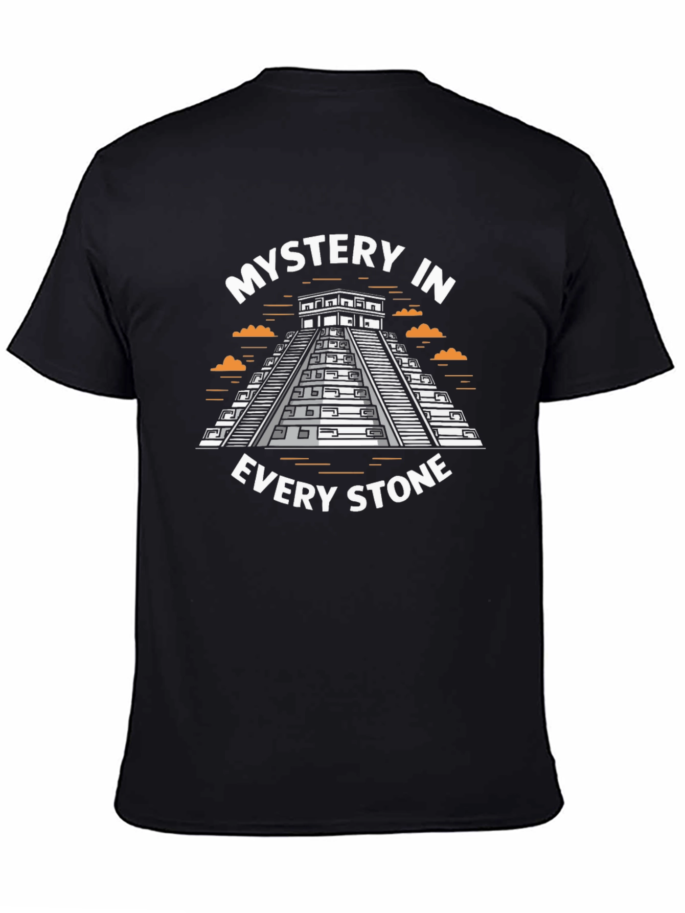 Mystery in Every Stone Black Graphic T-Shirt