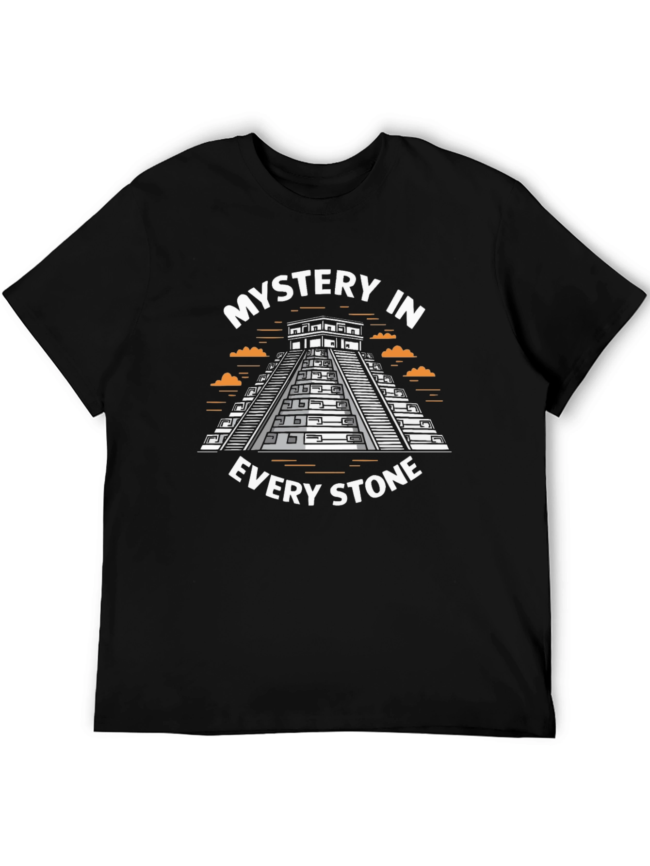 Mystery in Every Stone Black Graphic T-Shirt