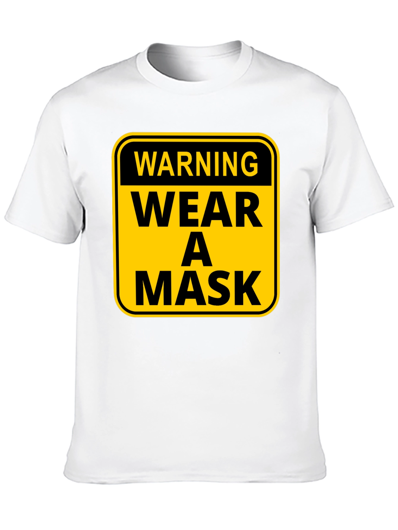 Wear A Mask Warning Graphic Tee